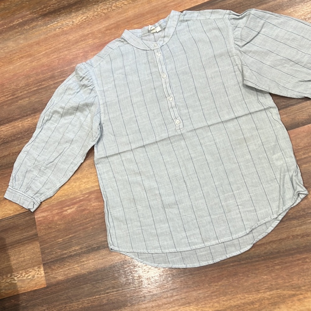 Treasure & Bond Button-Down Pullover Blouse Light… - image 3